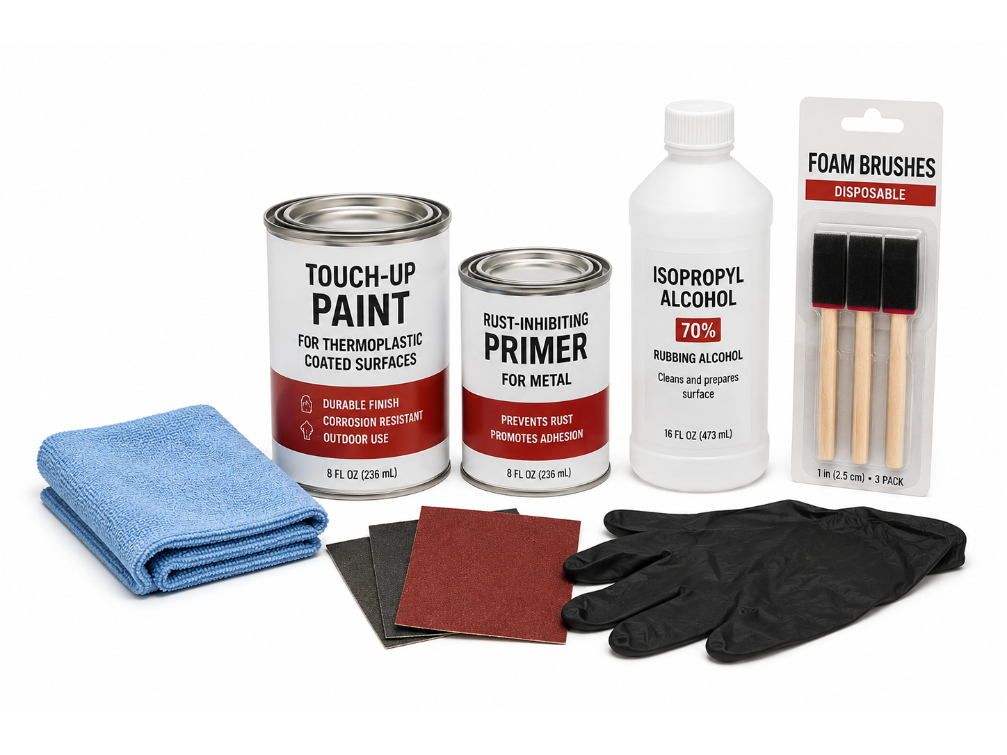 Recommended materials for repairing thermoplastic picnic table scratches and chips